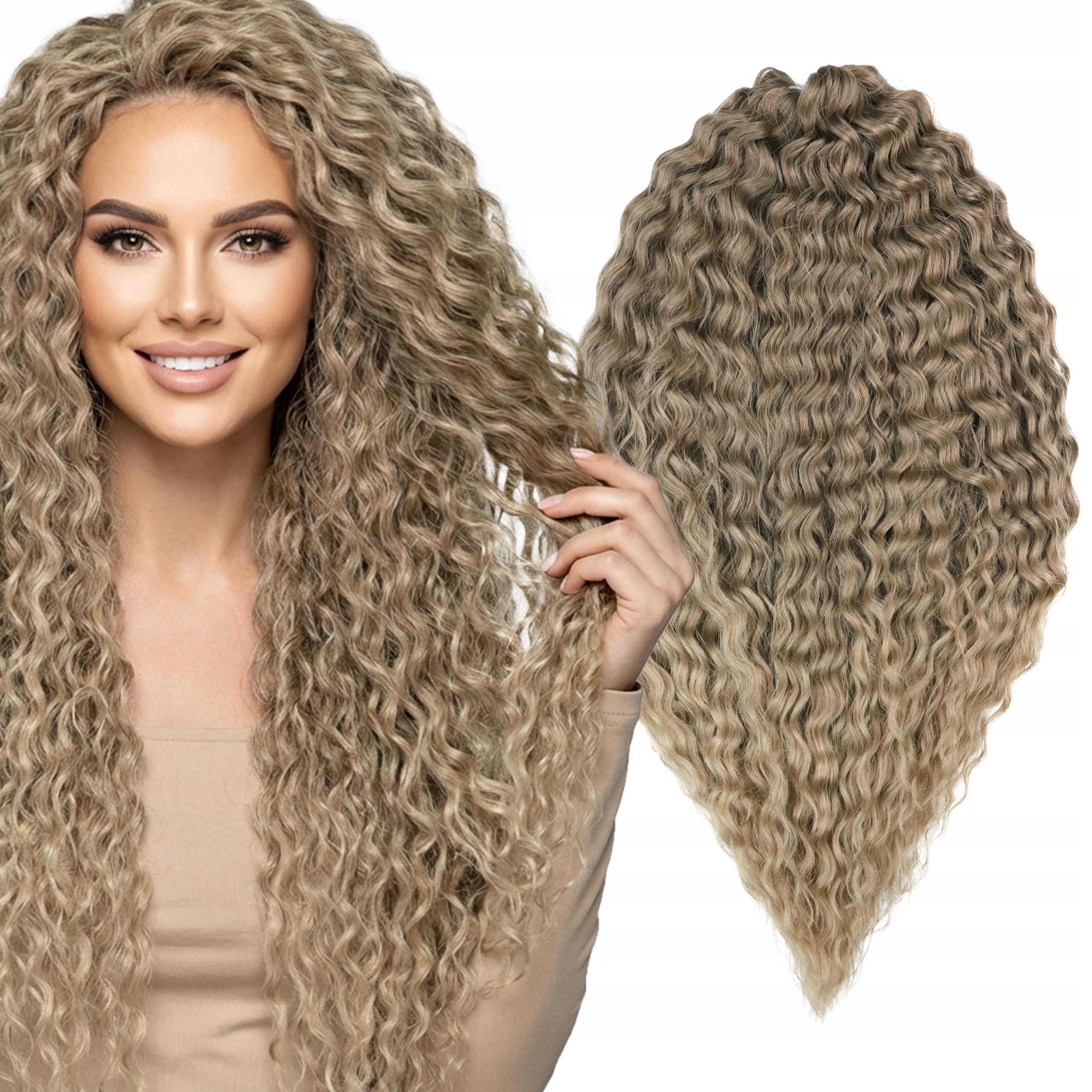 Włosy syntetyczne Afroloki Ariel Premium 22" 55cm 300g #T18/LINEN60 ombre