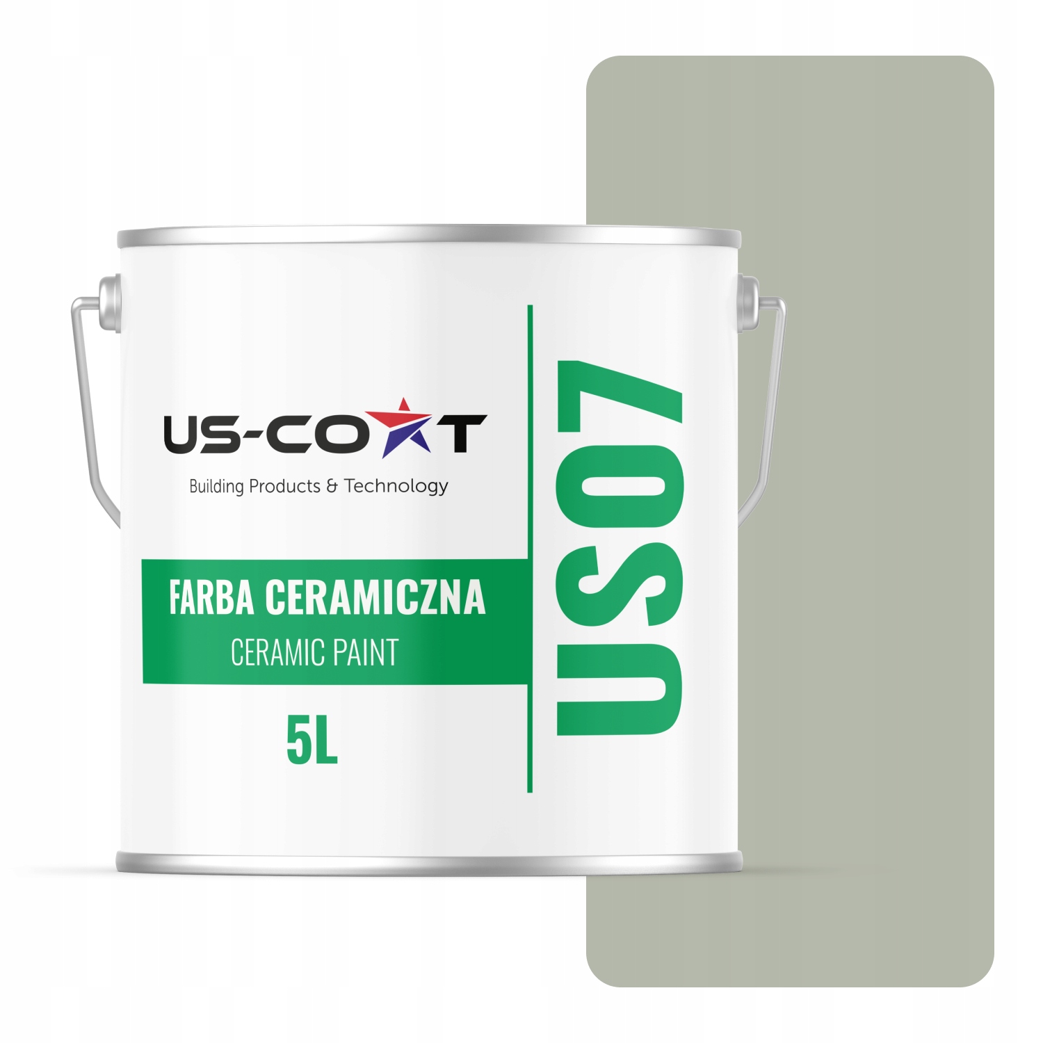 Keramická Farba Na Stenu Farba Khaki H1747 5L Hlboká Matná Na Steny Stropov