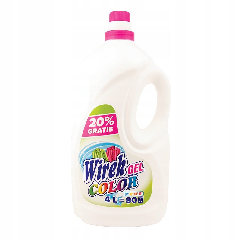 

Wirek Color Żel Do Prania na 80 prań opk.4 Litry