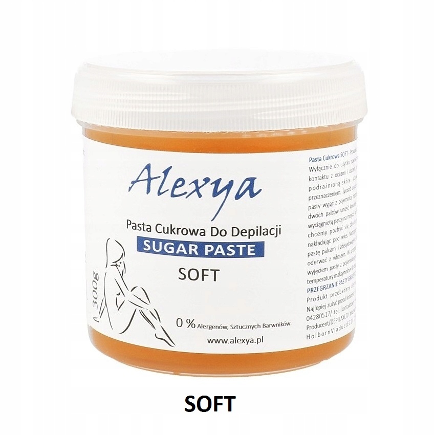 

Alexya Pasta cukrowa do depilacji Soft 300g.