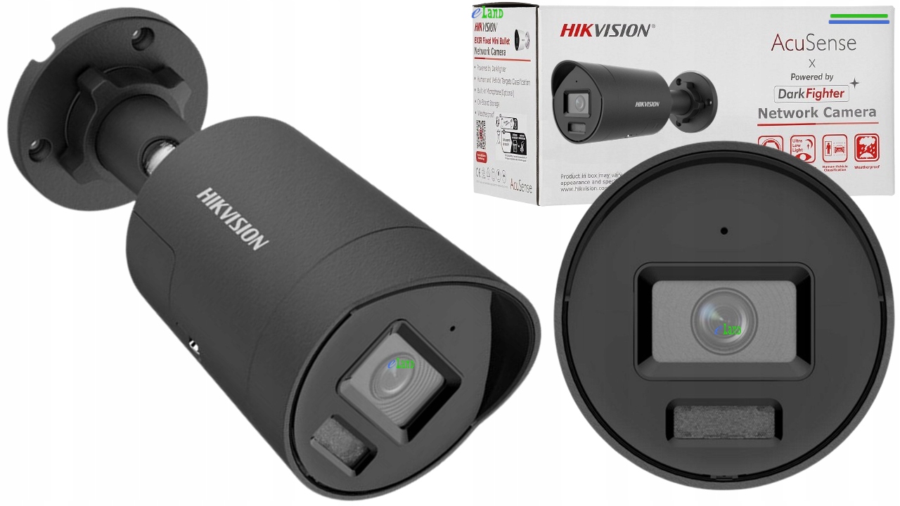 Kamera Ip Hikvision DS-2CD2046G2H-IU 4Mpx 2.8mm AcuSense DarkFighter mikr