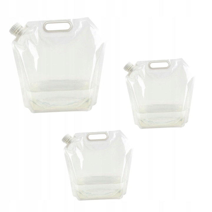 SKŁĄDANA BUTELKA BANIAK NA WODĘ ZBIORNIK WIADRO BAŃKA TORBA WOREK 5L Cechy dodatkowe lejek uchwyt