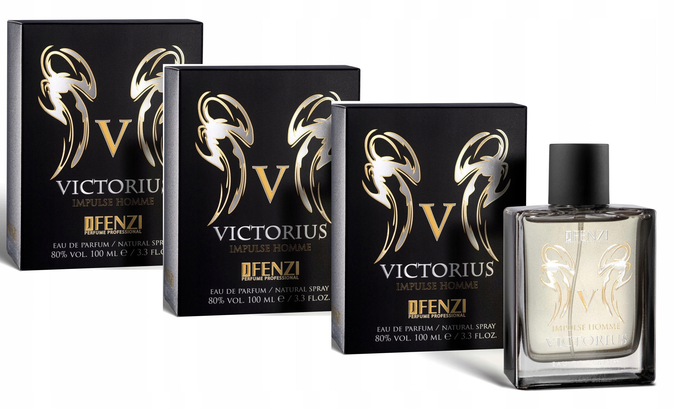 JFenzi Victorius Impulse Homme 3x100ml Edp Dárek