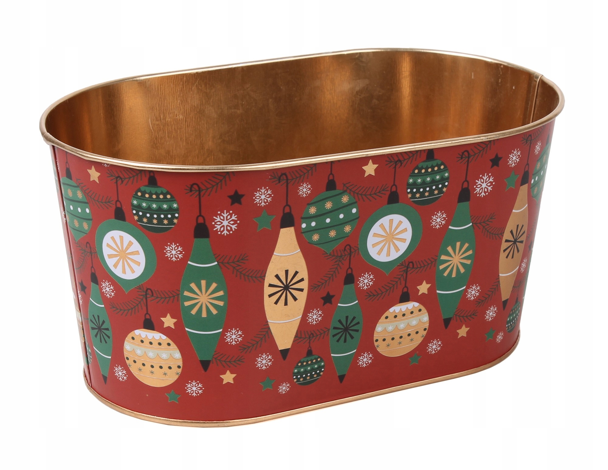 

Metalowy Koszyk Pakowanie Prezentów Święta Bombki