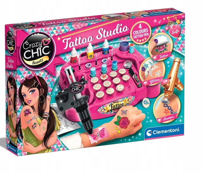 

Clementoni 18118 Crazy Chic Studio Tatuażu