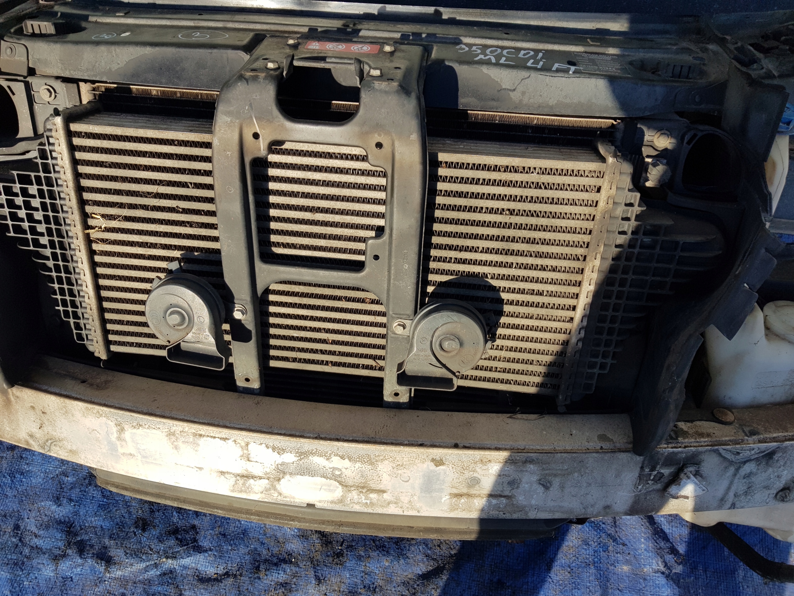 support panel for radiators radiator MERCEDES ML W164 350 LIFT 3.0CDI