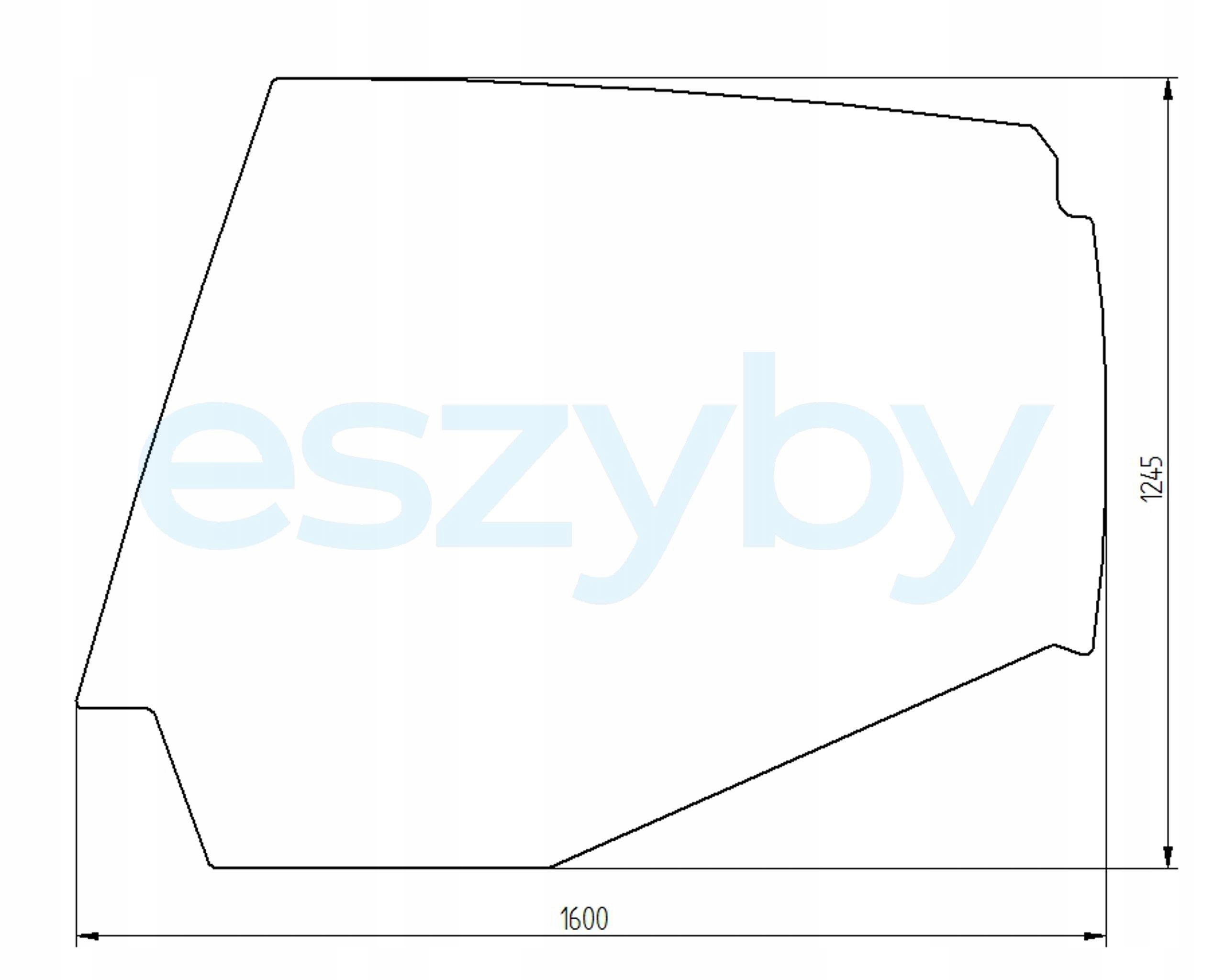 sklo bagr Volvo boční pravé 11205297