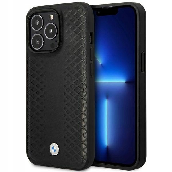 Bmw Leather MagSafe pouzdro Kožené kryt obal na iPhone 14 Pro