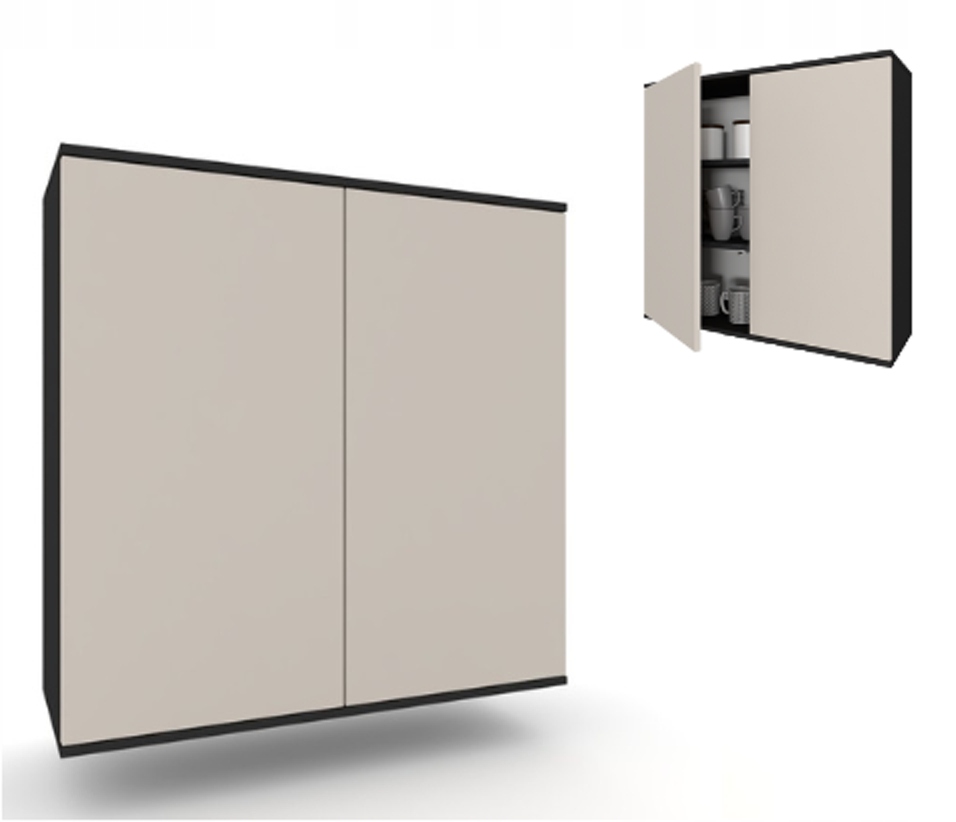 Kuchyňská skříňka závěsná horní Premium Kira Černá Kašmír 80 cm