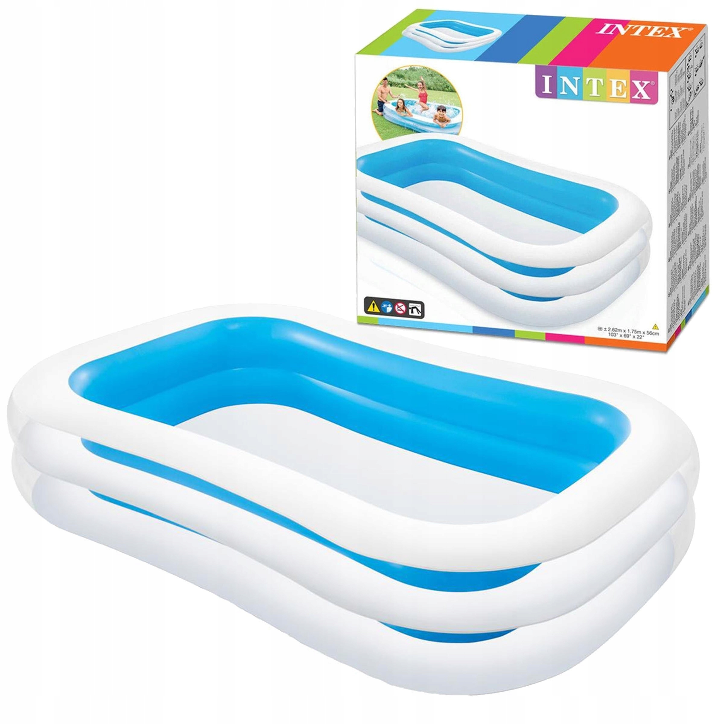 Rodzinny Basen Intex 262 x 175 cm – Idealny do Ogrodu!