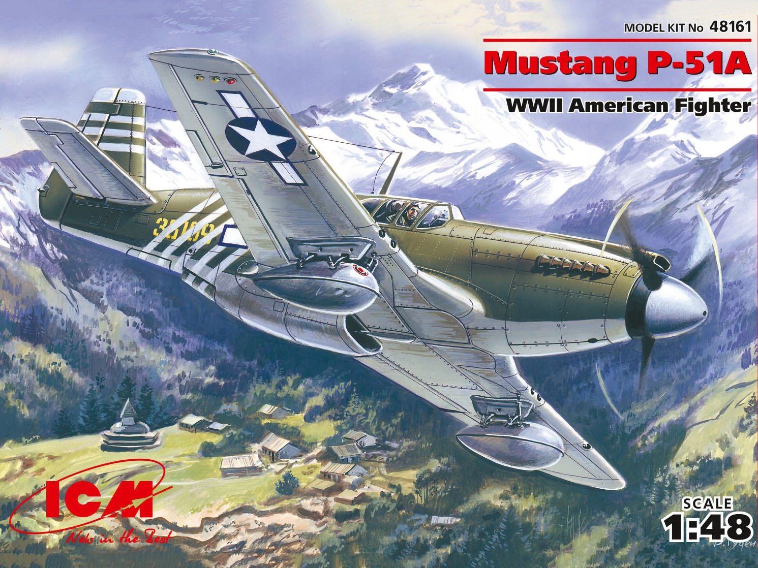 ICM ICM 48161 1:48-Mustang P-51A Americká stíhačka 2.