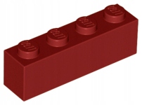 

Lego 3010 Klocek 1x4 czerwony ciemny Nowy (2g)