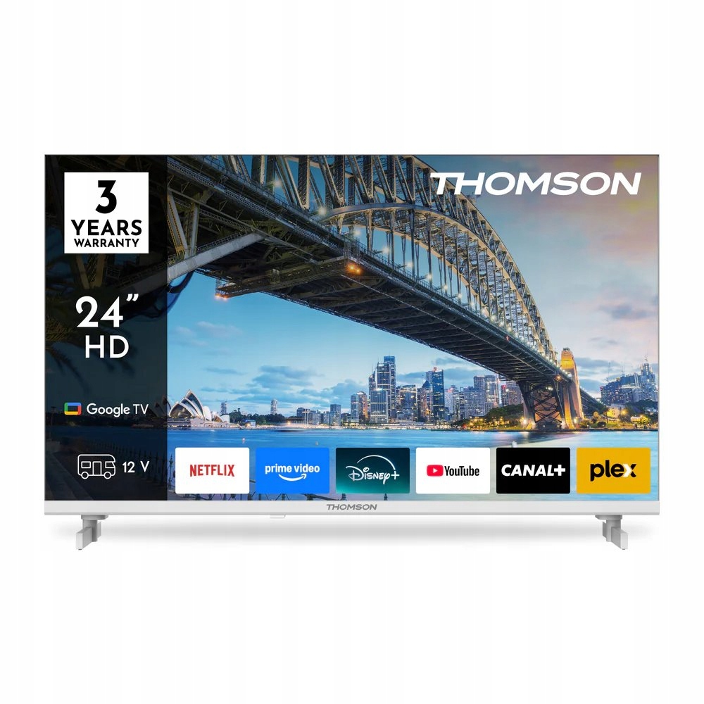 Thomson 24HQG3S15CW 24" Hd, Google Tv, Qled, 12V, biela 24HQG3S15CW