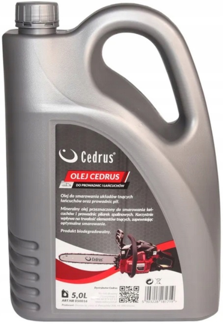 

Cedrus Olej do łańcucha i prowadnic 5L