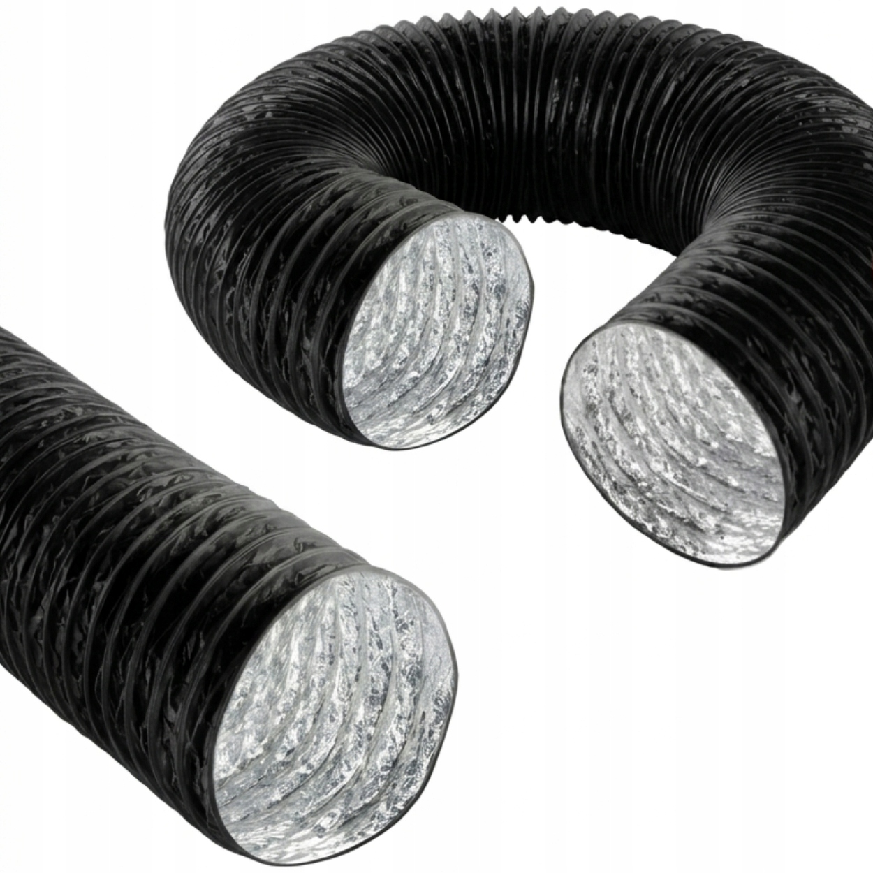 Prípojka Ventilačná Rúrka pre Solárium Aluminiová Spiro Flex fi 315 mm 10 m