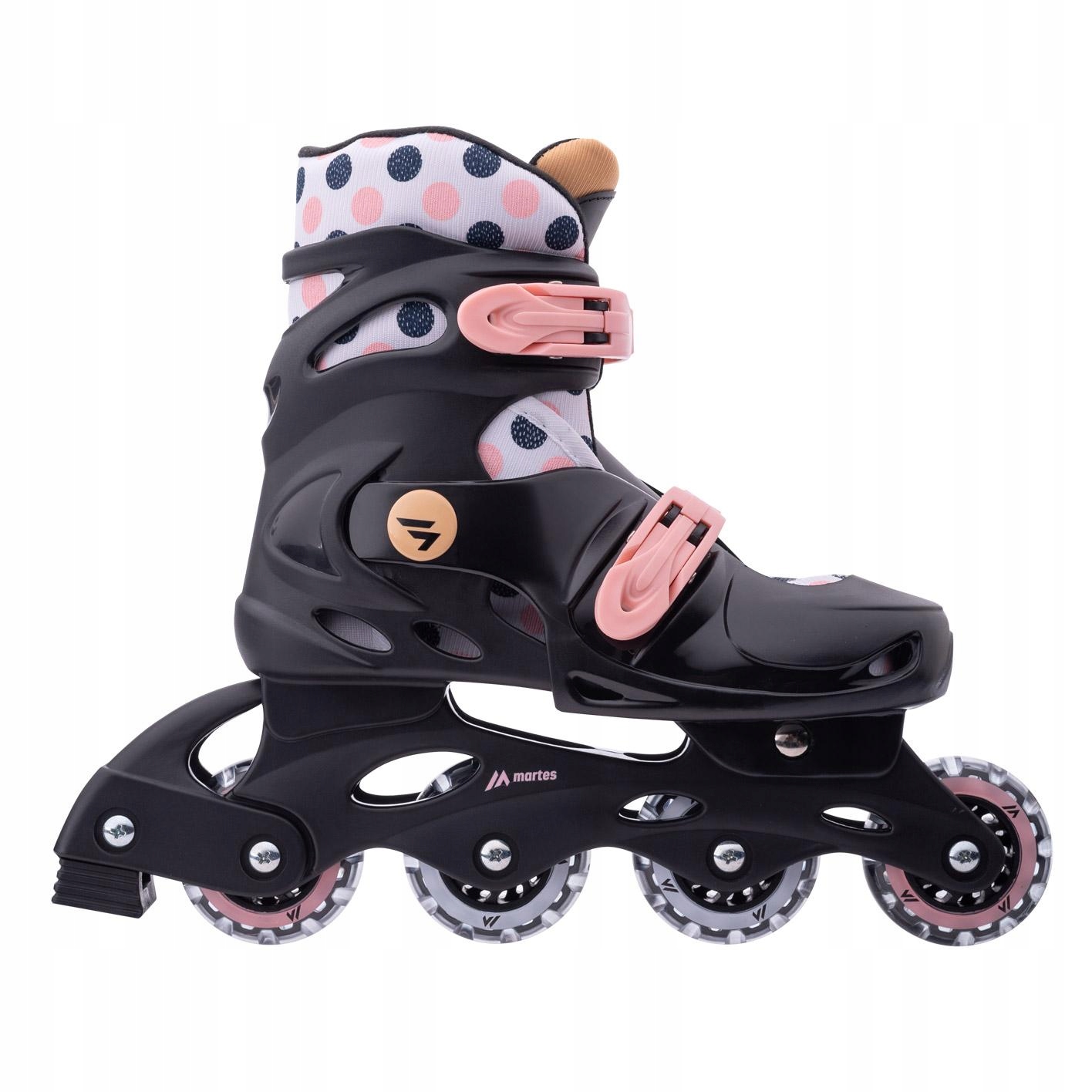 DZIECIĘCE ŁYŻWOROLKI ROLKI REGULOWANE MARTES DIRION JRG KÓŁKA 64mm