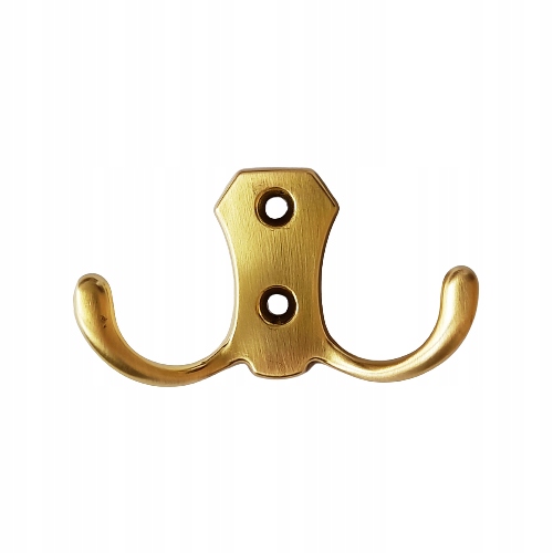 Wieszak ścienny hak na ubrania złoty