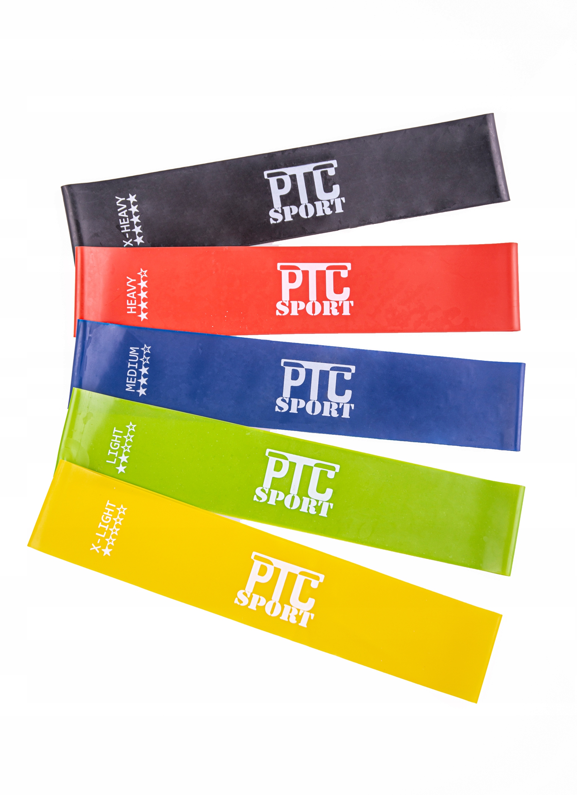 ZESTAW 5 GUM DO ĆWICZEŃ ROZCIĄGANIA TRENINGU FITNESS MINI BAND 30 CM