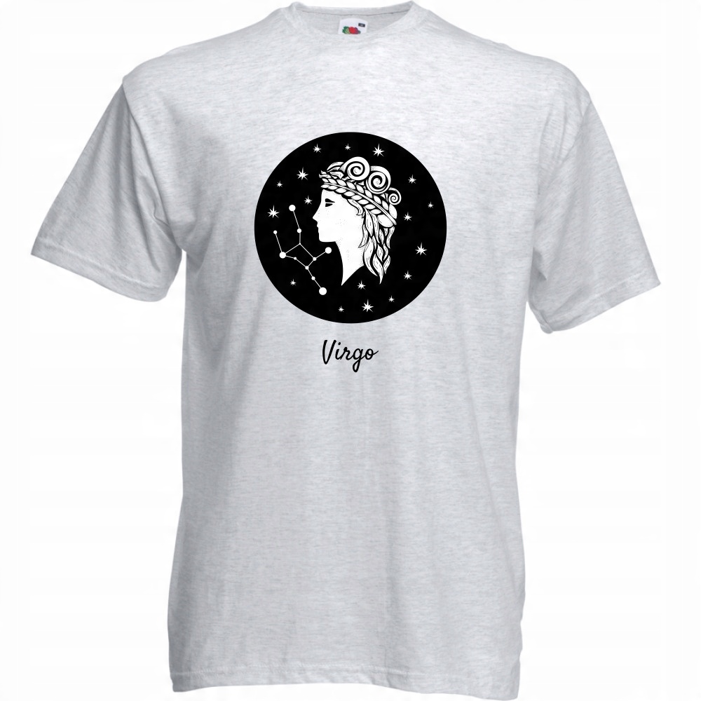 

Koszulka virgo znak zodiaku XL ash szara