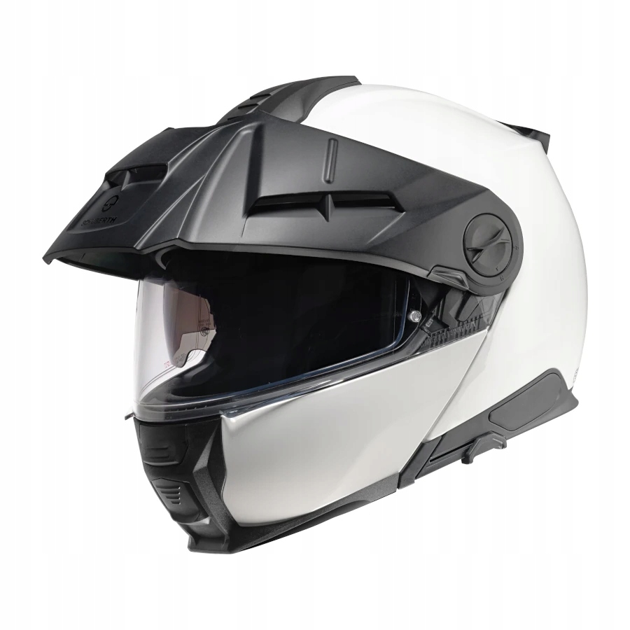 Čeľusťová Prilba Schuberth E2 White Glossy Adventure S Šiltom A Blendou XXL