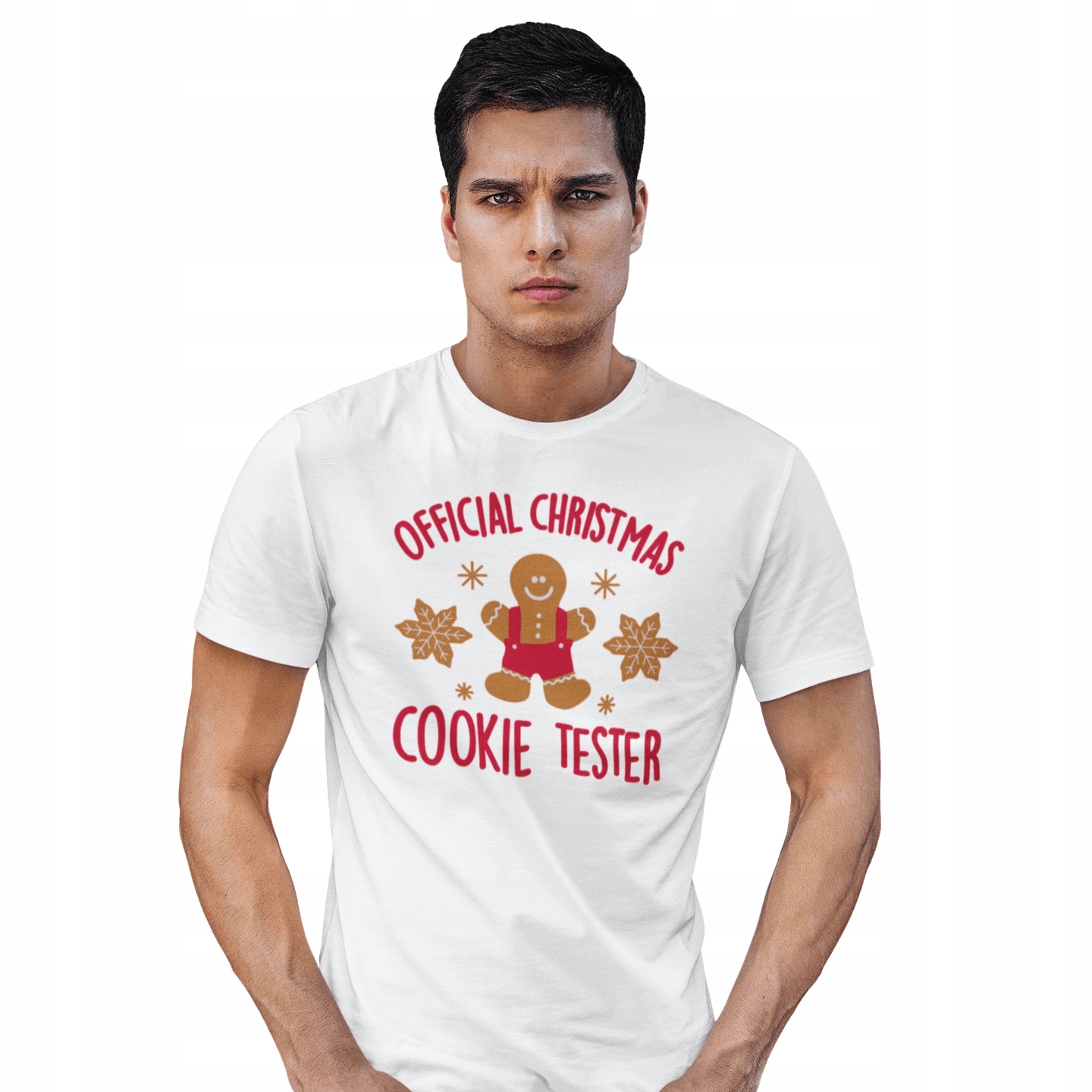 

T-shirt Koszulka męska Biała Na Święta