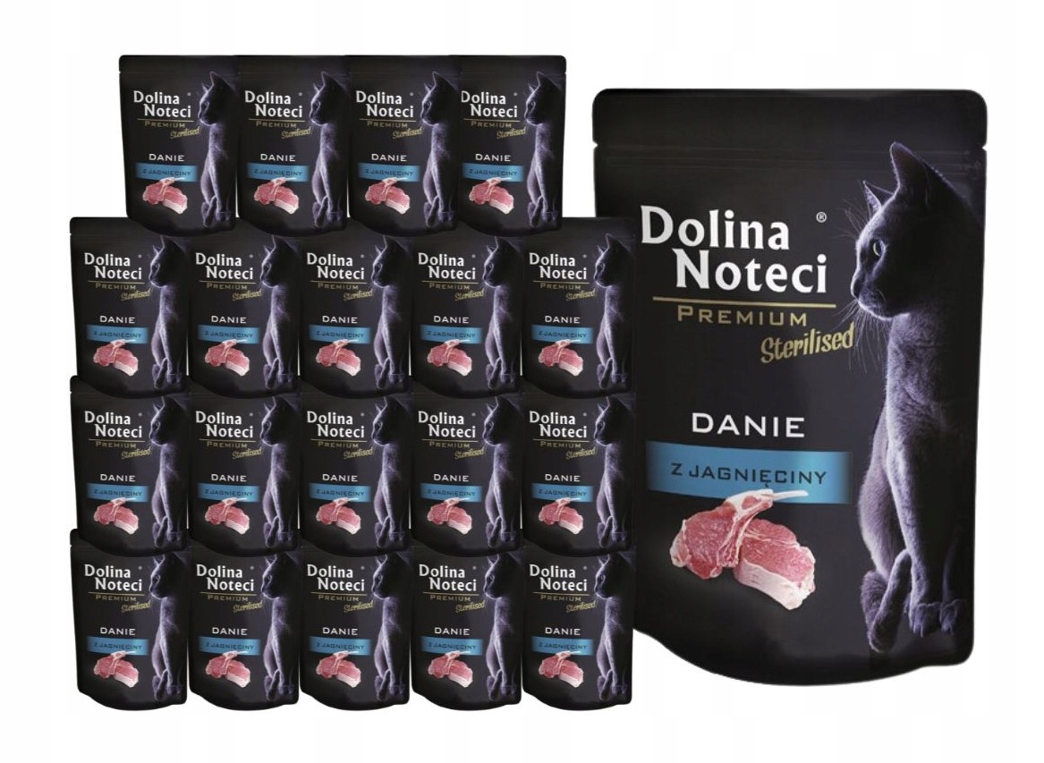 Levně Dolina Noteci Premium vlhké krmivo z jehněčího masa sterilizovaná kočka 20 x 85 g