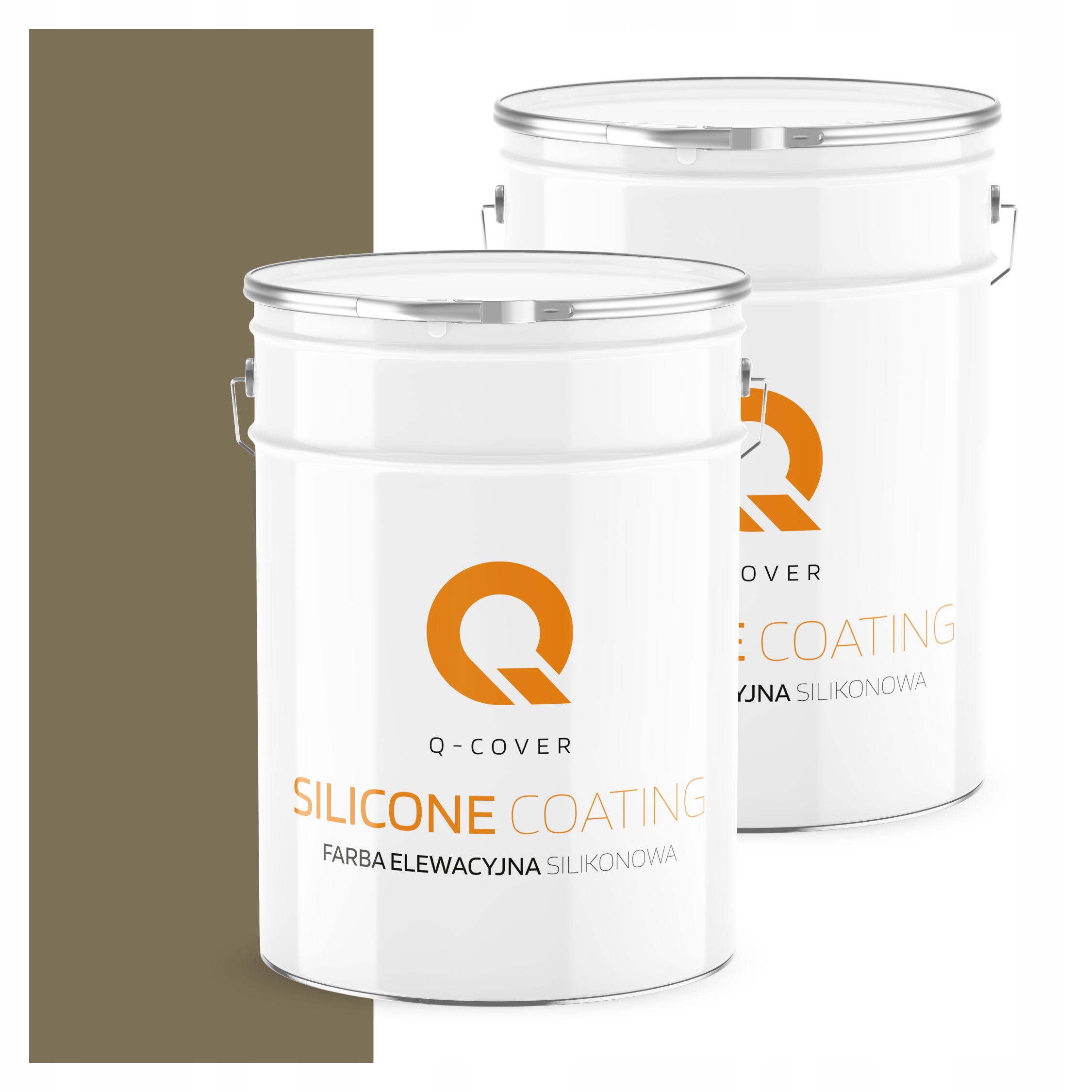 Fasádna farba Fasádová 10L Silikónová Uv farba Farba Khaki