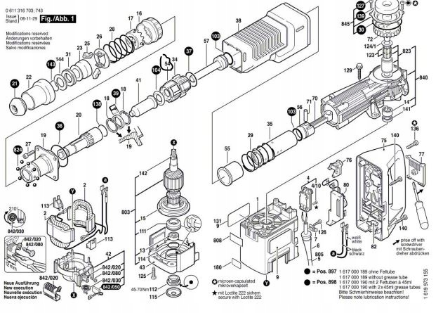 Tarcza sterująca na bijak Bosch GSH11E 1610190019 Rodzaj bijak