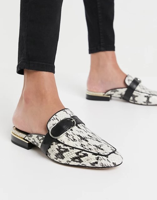 

607* Reiss Klapki Eleganckie Damskie Skórzane 38