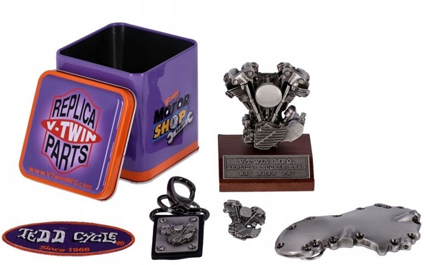 Sada Model motora Harley Knucklehead, Ozdobná krabička V-twin, Darček