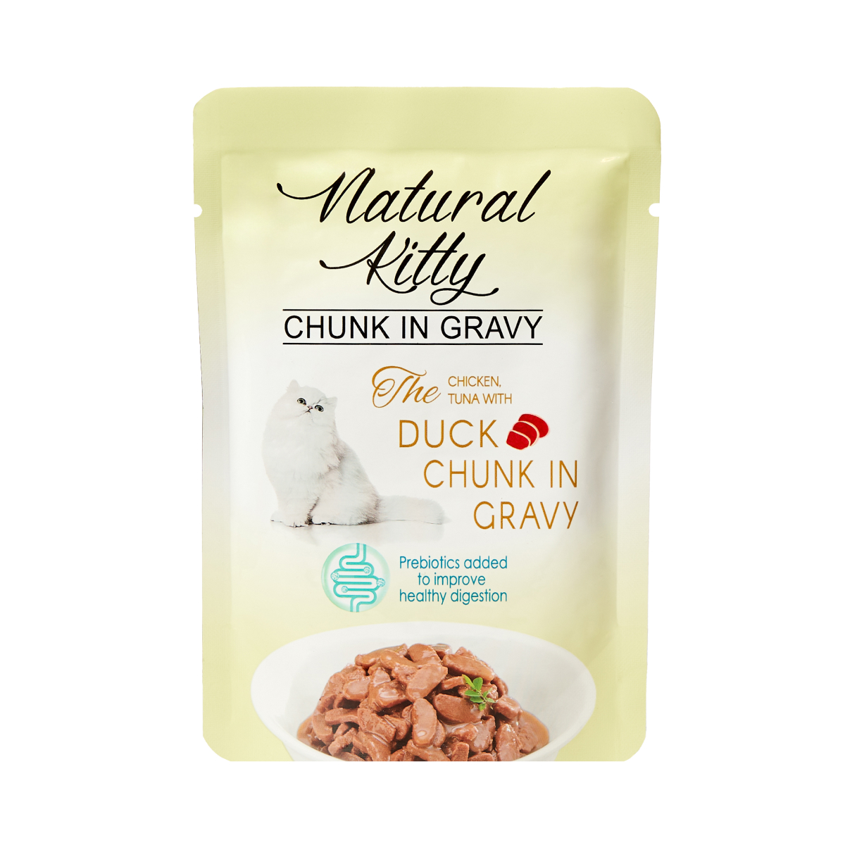 Natural Kitty Premium mokra karma dla kota kurczak tuńczyk kaczka 24x85g