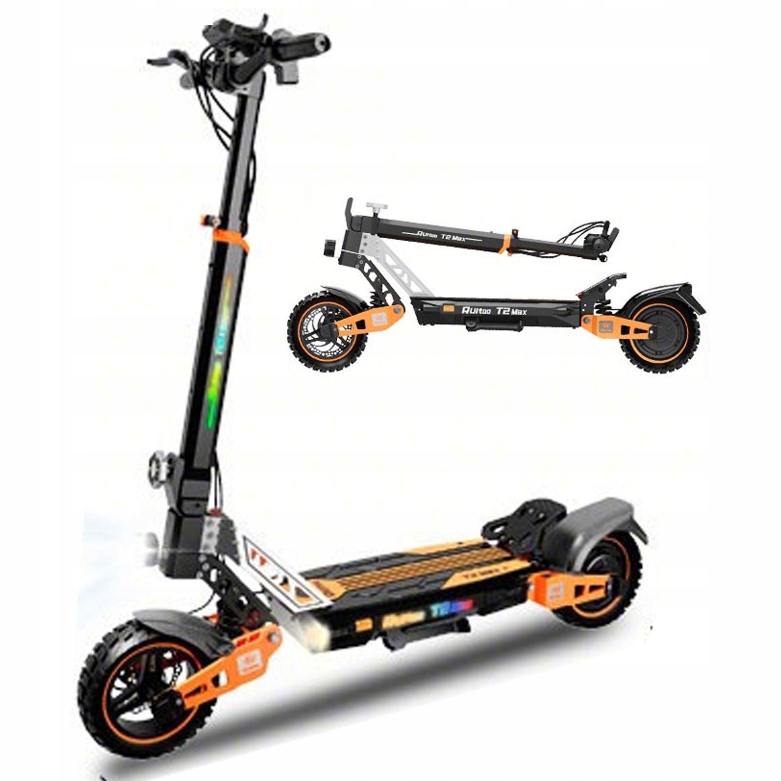 Ruitoo T2 Max Elektromobil 1000W 50KM 48V20.8AH 10 palců