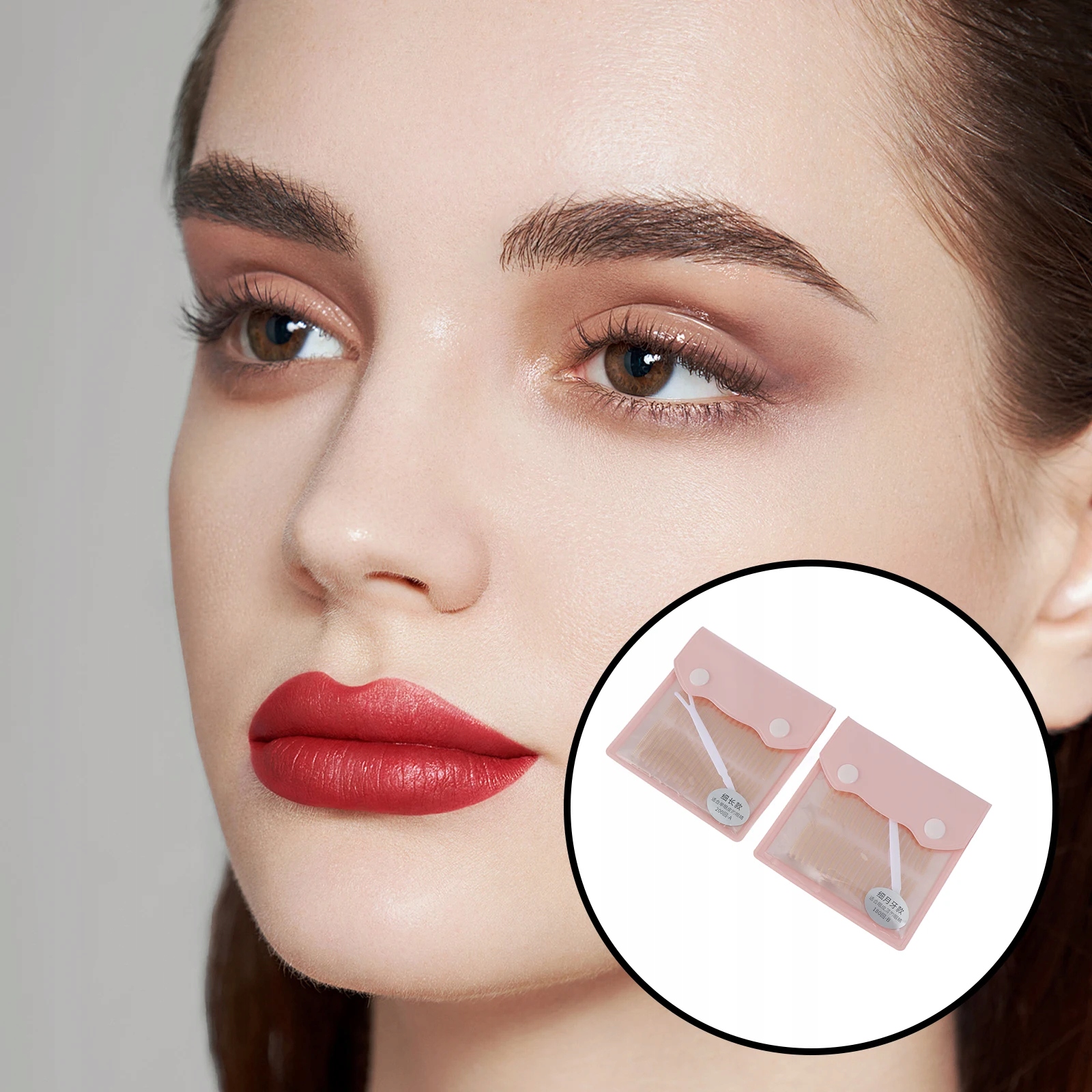 PODWÓJNE PASKI NA POWIEKI KORONKOWE NAKLEJKI 2 TOR Marka bez marki