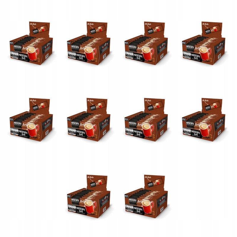 Nescafe 3v1 Brown Sugar 462 g (28 x 16,5 g) X10