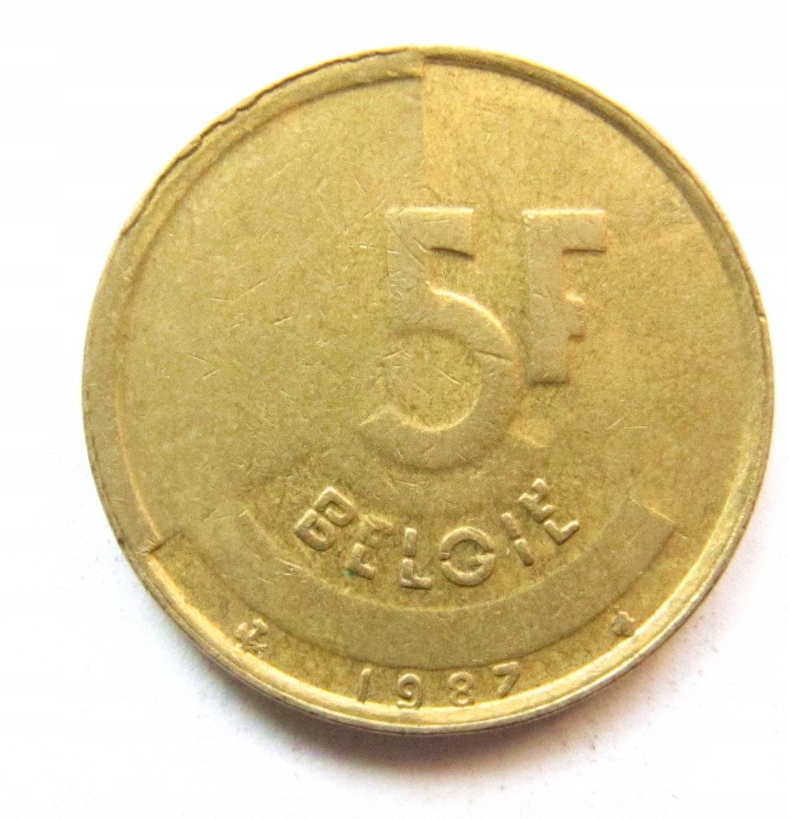 Belgia - 5 franków 1987 rok. tm30