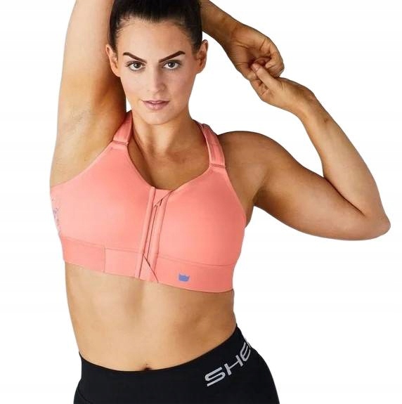 Sportovní Podprsenka Shefit Oranžová Nastavitelná Xs Fitness Posilovna
