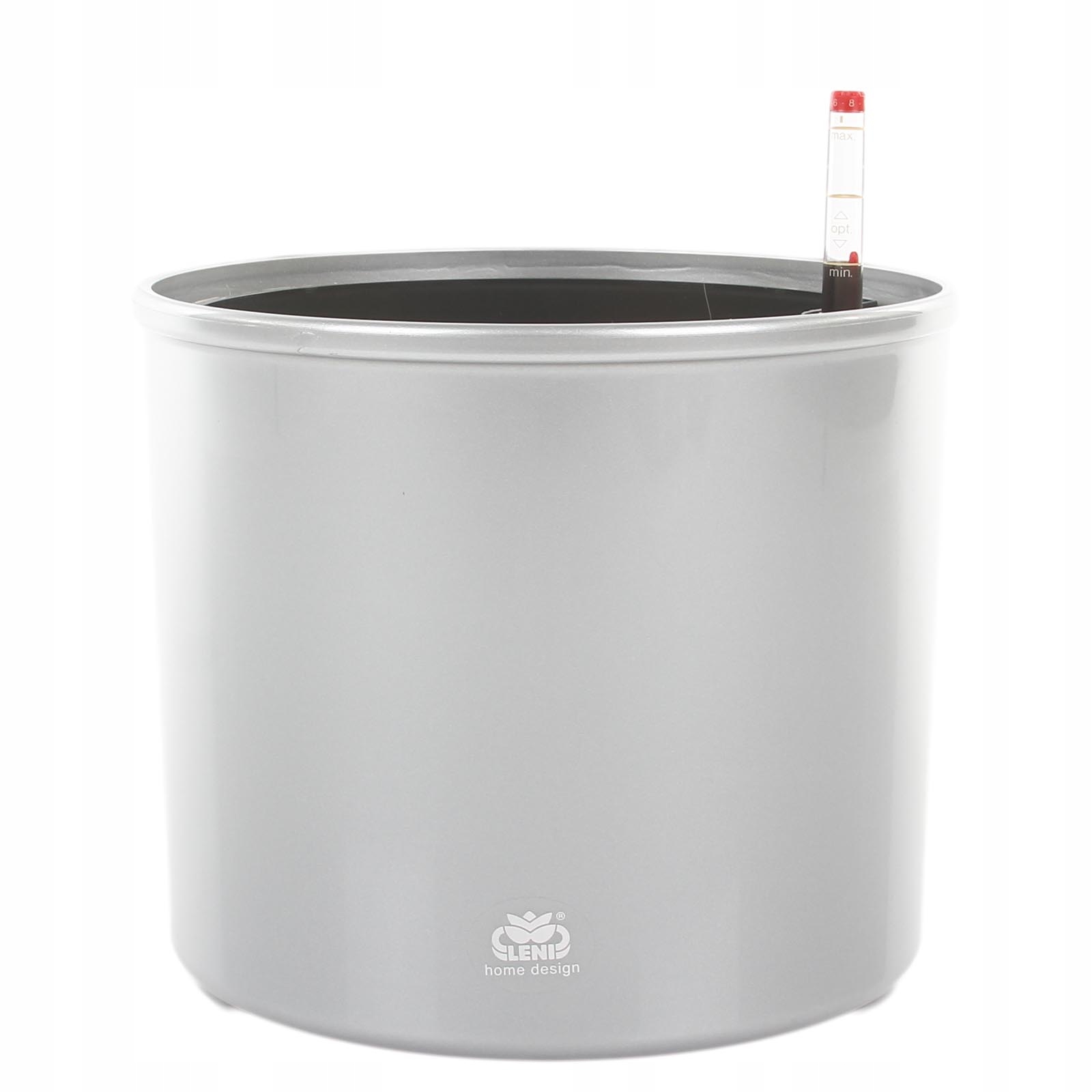 

duża donica do hydroponiki w szarym kolorze 22/19