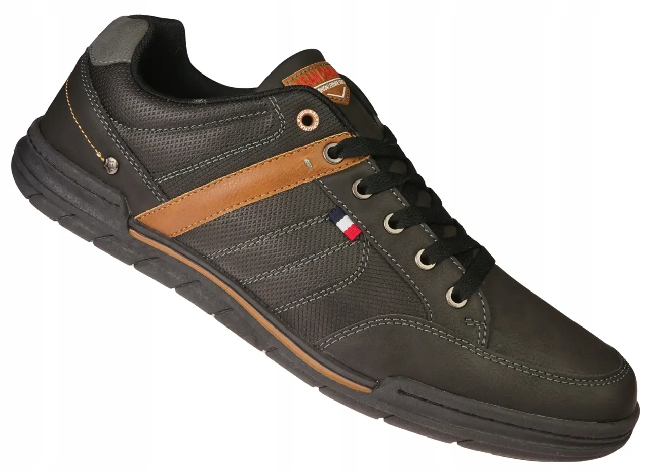 Męskie buty sportowe nadwymiarowe Erino w kolorze czarnym NG959-5BLDGY