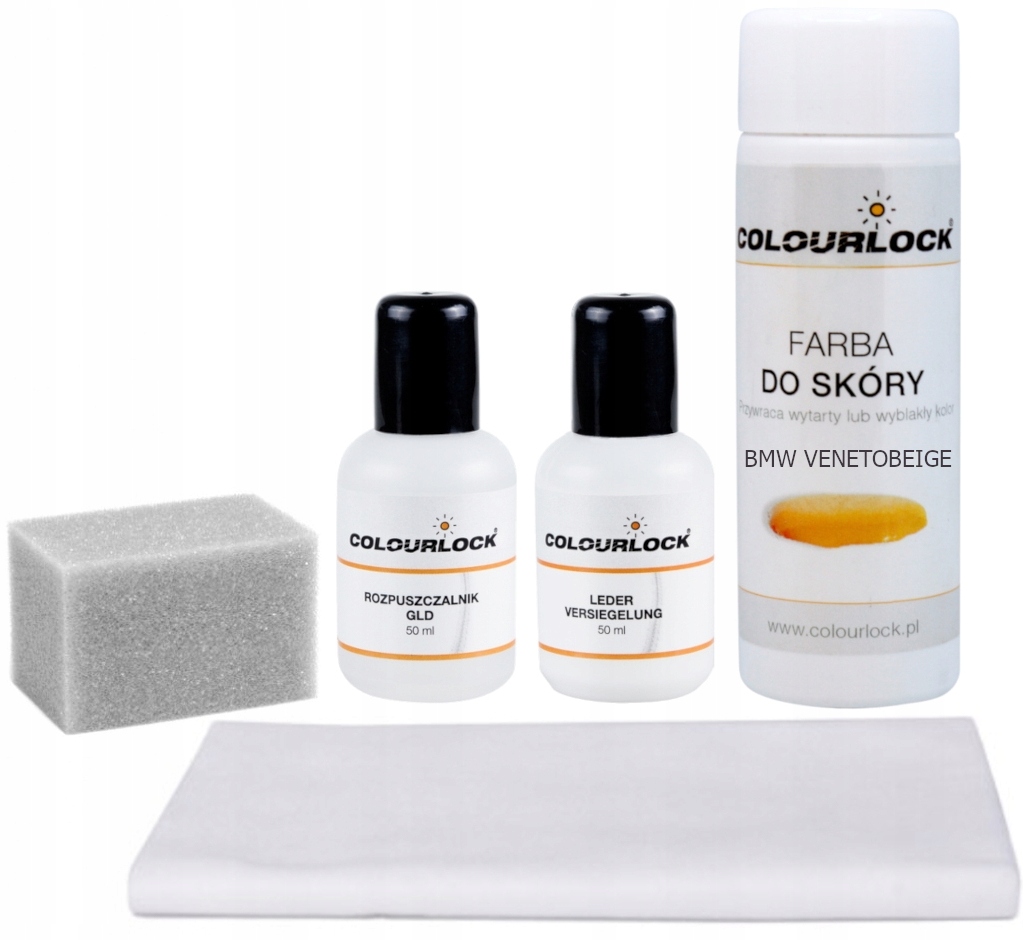 COLOURLOCK BMW Venetobeige Farba Renowacja Skóry Tapicerki Zestaw 150ml