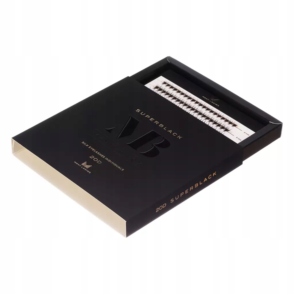 Master Box 20D Superblack kępki rzęs skręt CC