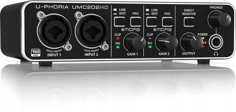 Behringer UMC202HD U-phoria Interfejs Audio Usb