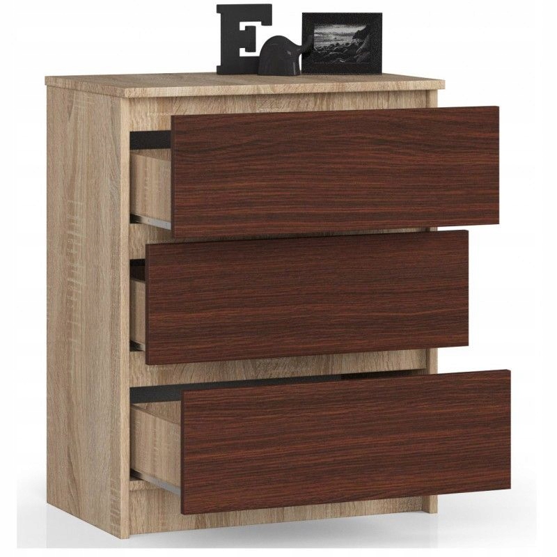 DUŻA KOMODA 60x40x77cm NOWOCZESNE MEBLE KOLORY komoda szafka szuflady Głębokość mebla 40 cm