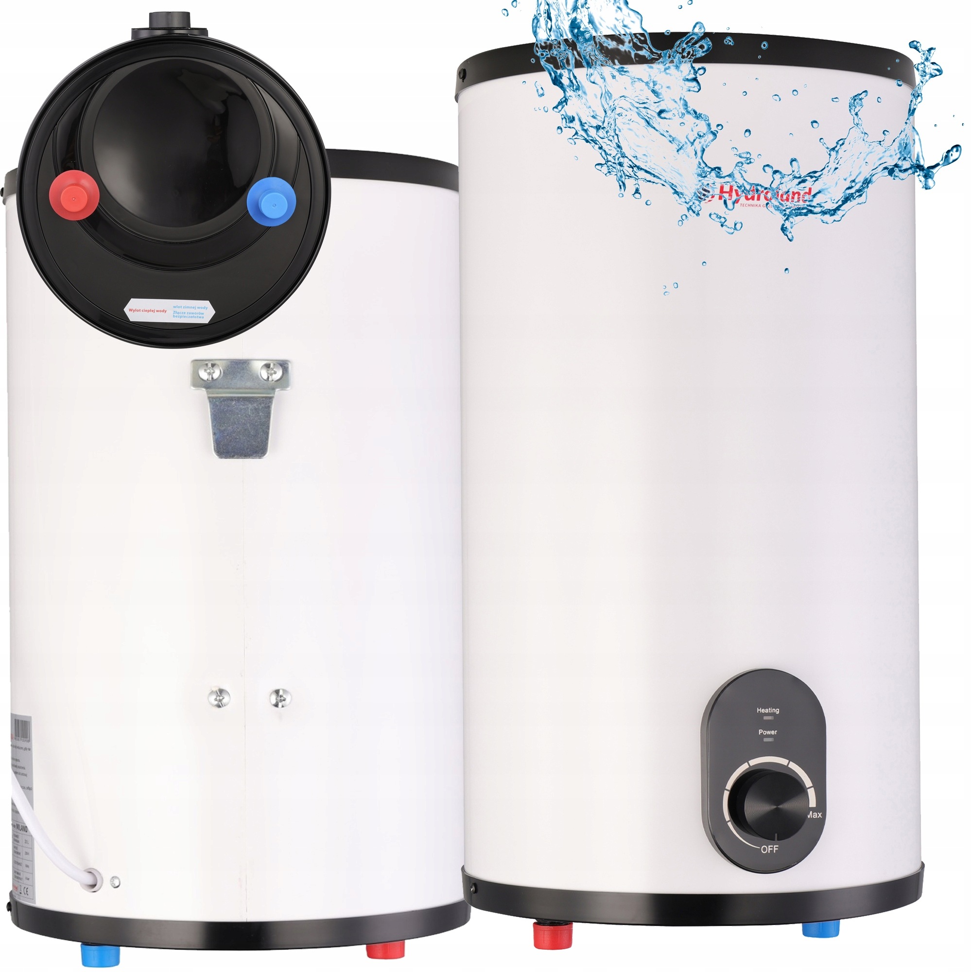 Elektrický Ohřívač Vody 20 L Spodní Nadumyvadlový Průtokový Bílý