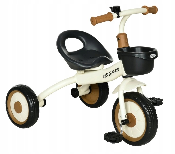 Rowerek trójkołowy dziecięcy z regulowanym siedziskiem koszykiem dzwonek