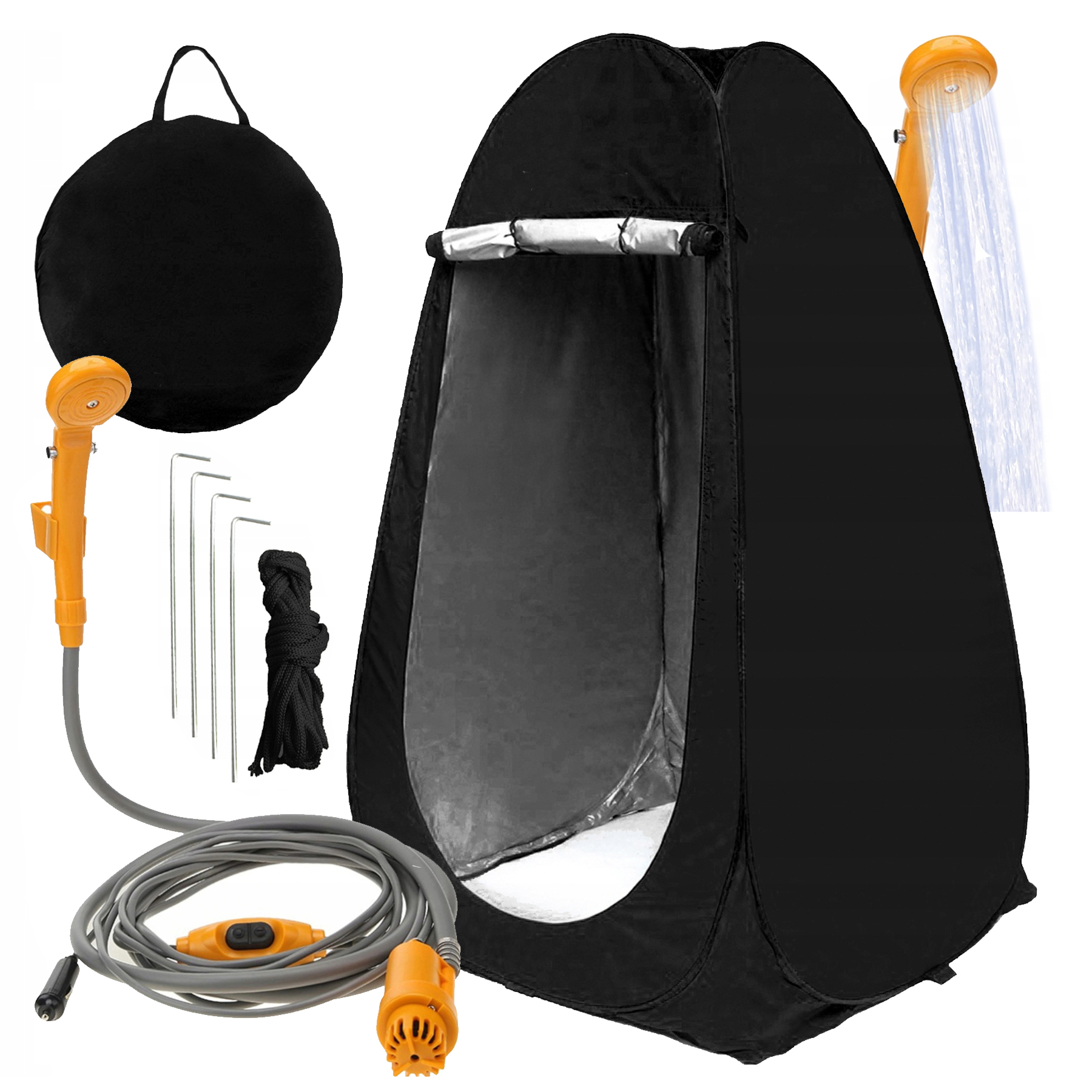 Stan Převlékárna Toaleta Wc Sprcha Turistický 12V Sada 2v1