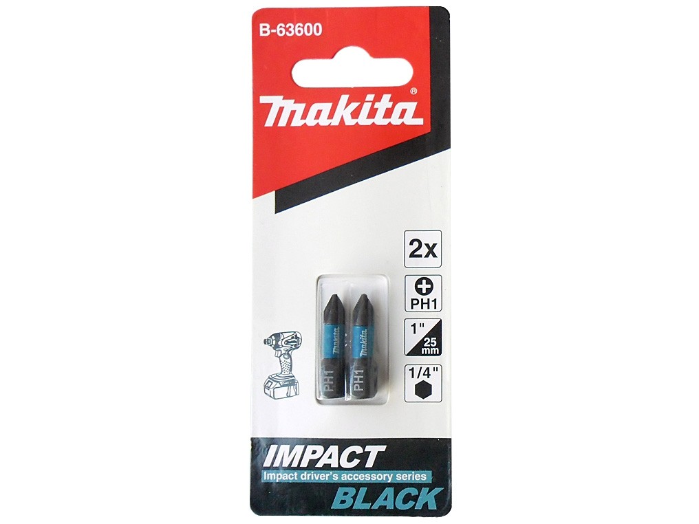 

Makita Końcówki Wkrętakowe Bity PH1 2SZT B-63600