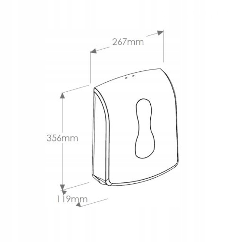 MERIDA ONE POJEMNIK NA RĘCZNIKI PAPIEROWE SKŁADANE Kod producenta AEB101