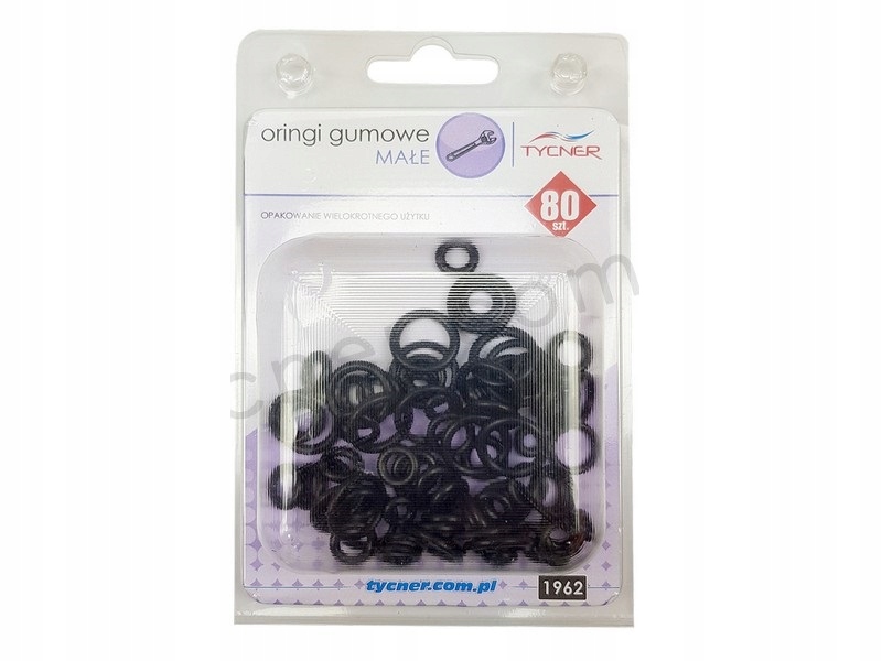 Mix oringów małych oringi gumowe 80 elementów