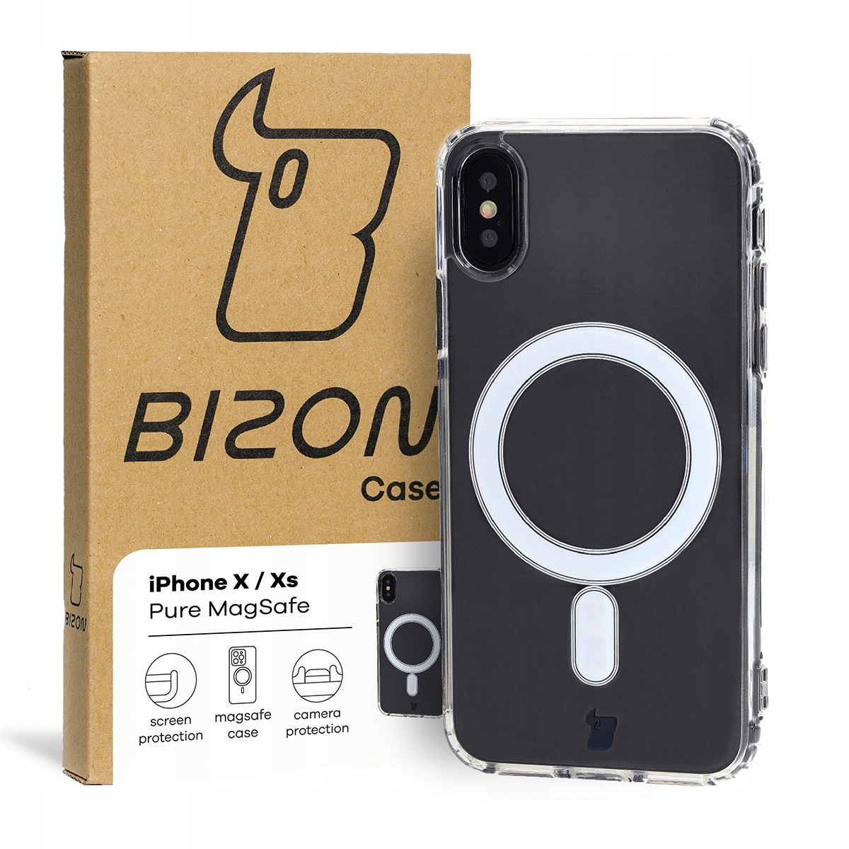 

Etui Bizon do iPhone X/Xs, case, plecki, MagSafe