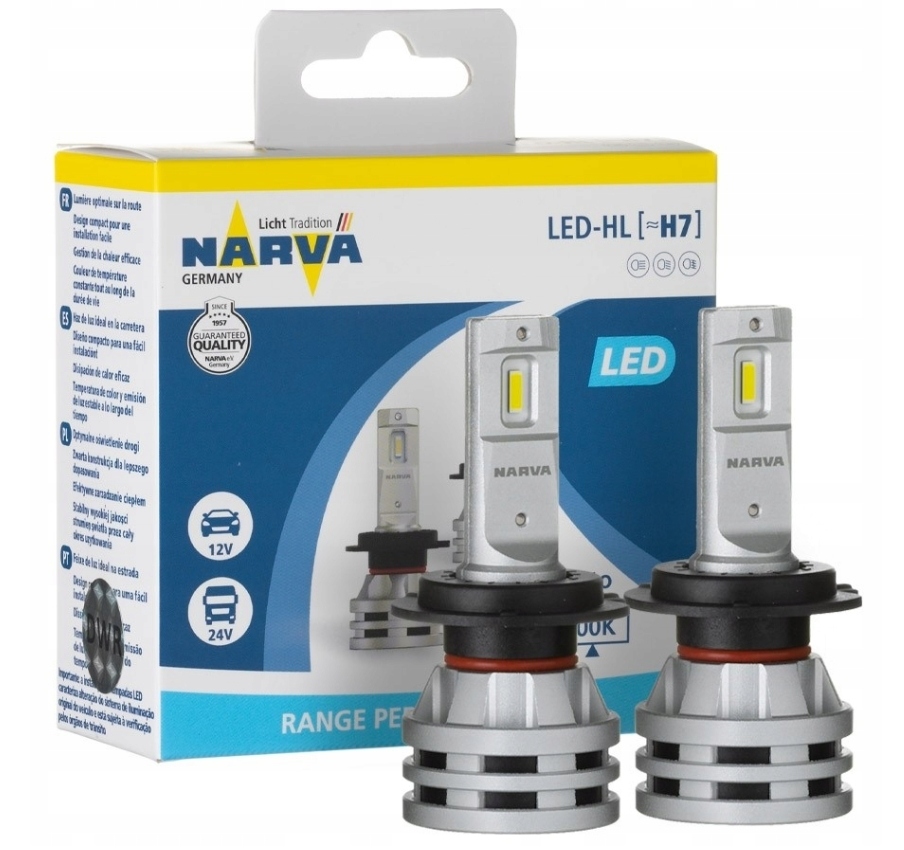 

Żarówki Led H7 Narva Performance 6500K 12V 24V 24W